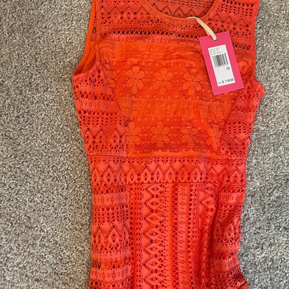 *NEW* with tags Orange Lace Dress - Picture 2 of 2
